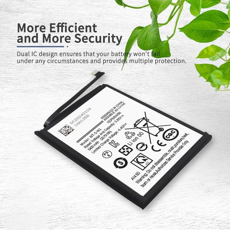 ITMBET Battery for Samsung Galaxy A14 5G, 5400mAh Upgraded 2024 New 0 Cycle Battery Replacement for SM-A146U SM-A146U1 SM-A146W SM-S146VL SM-A146M with Professional Replacement Tool Kits - Image 5